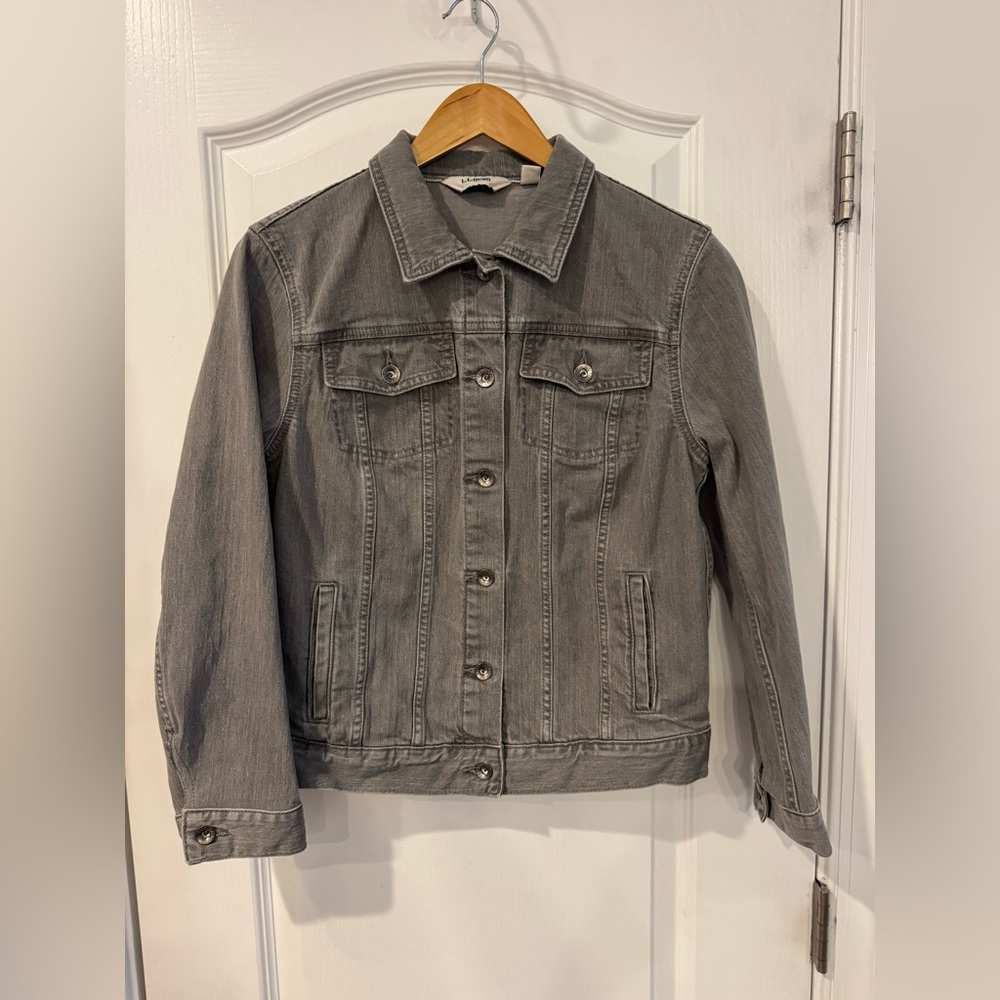 L.L. Bean Light Gray Jean Jacket